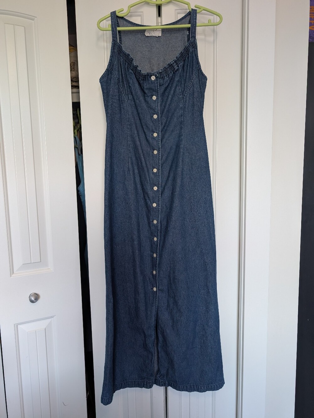Vintage 90's Vision Apparel Denim Maxi Dress